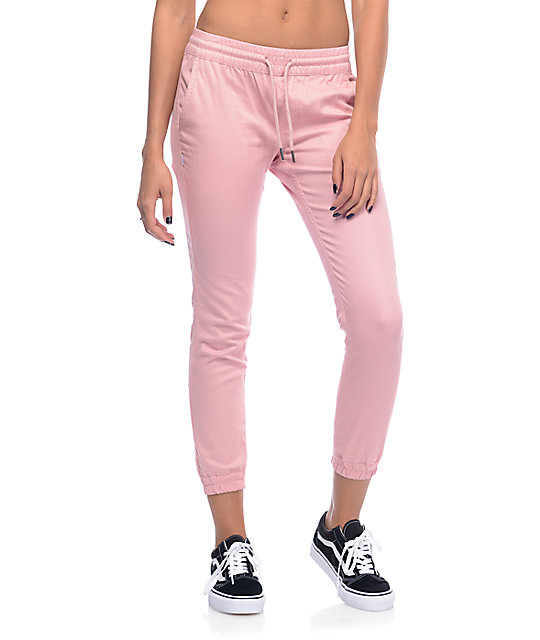 pink jogging pants