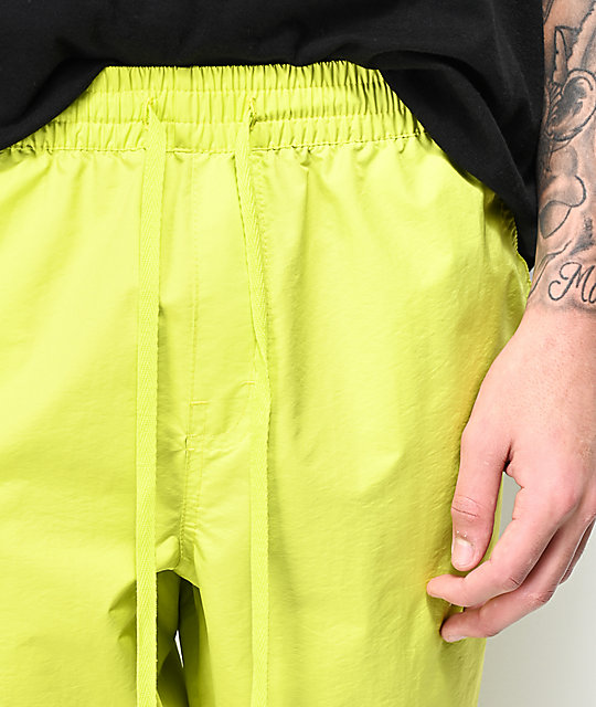 neon green track pants