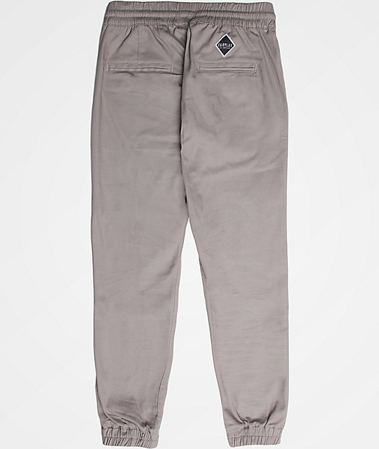 grey jogger trousers