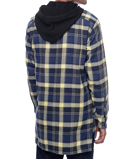 yellow flannel with hood