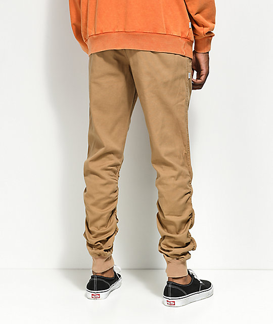 tan jogging pants