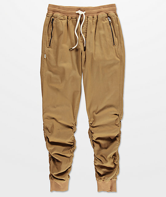 tan jogger pants