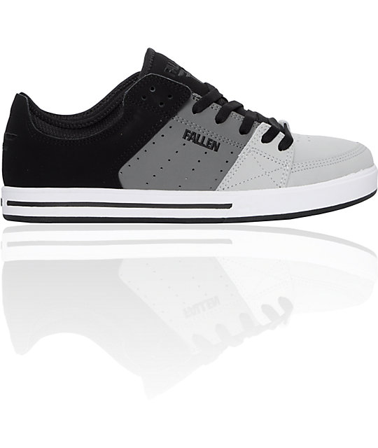 Fallen Trooper SL Black &amp; Grey Shoes Zumiez