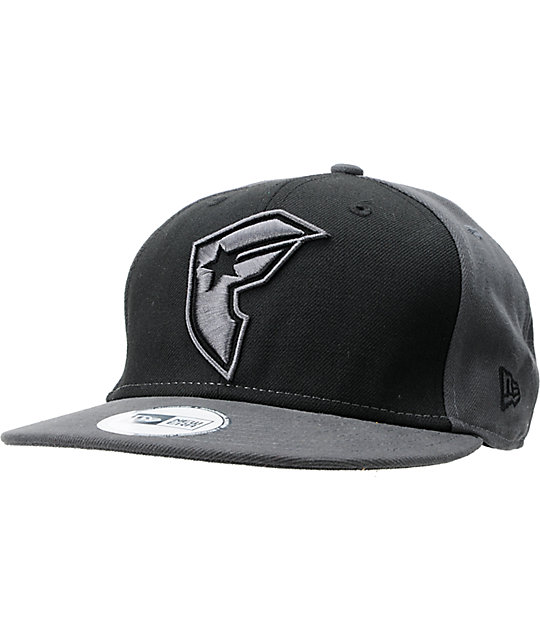 Famous Stars & Straps OG Grey & Black New Era Snapback Hat | Zumiez