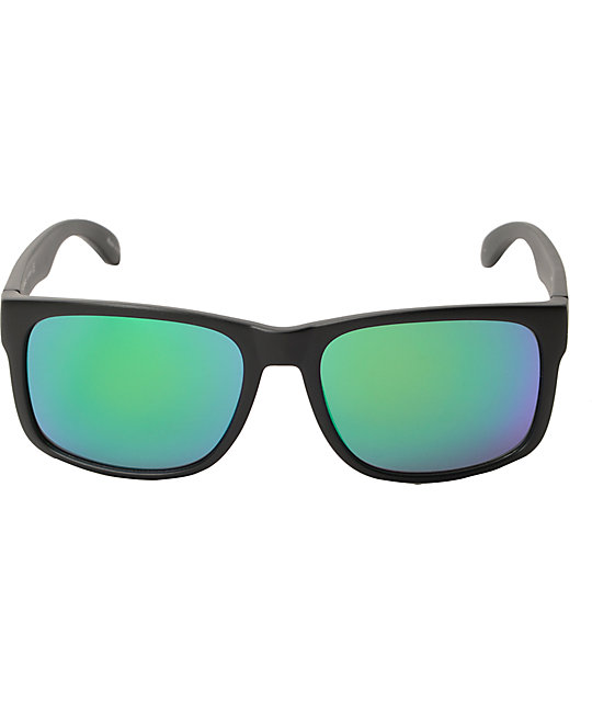 Filtrate Sink Matte Black Green Mirror Sunglasses