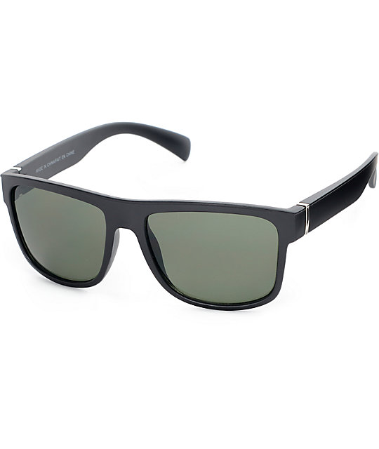 Flat Top Matte Black Sunglasses Zumiez