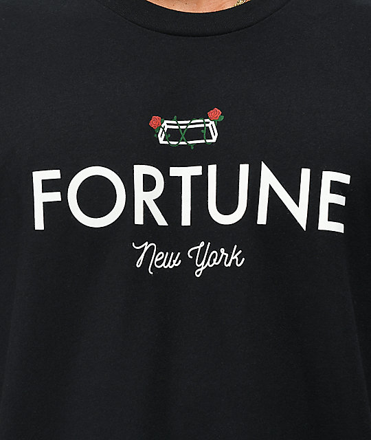 Fortune Rose Black T Shirt Zumiez