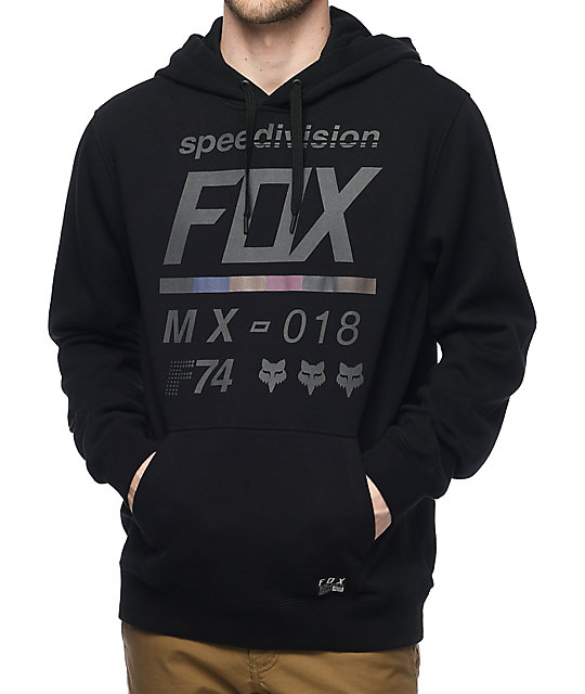 fox black hoodie