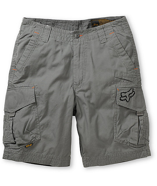 mens grey cargo shorts