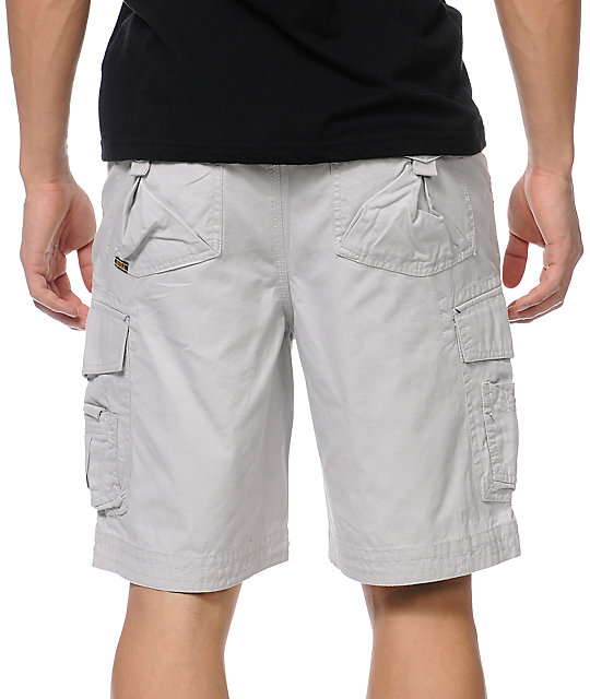 light grey cargo shorts