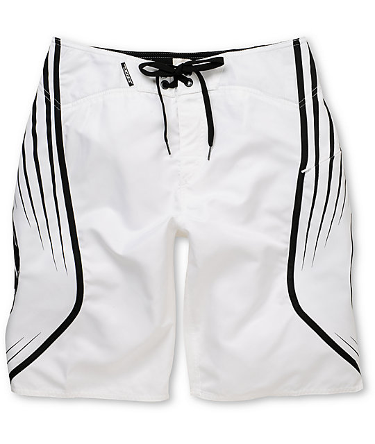 Fox Top Shelf 22.5 White Board Shorts | Zumiez
