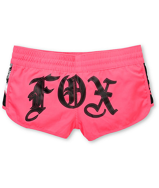 Fox Work It Hot Pink Board Shorts | Zumiez