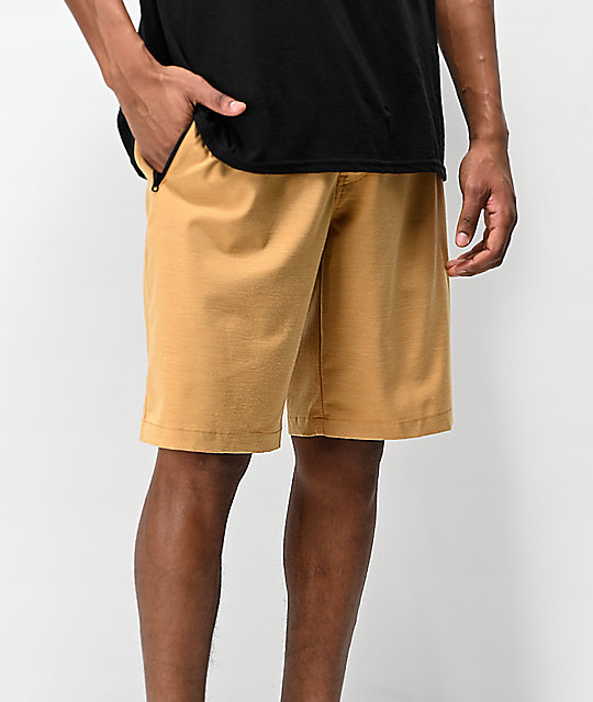 Free World Ultraist Yellow Tech Hybrid Shorts Zumiez
