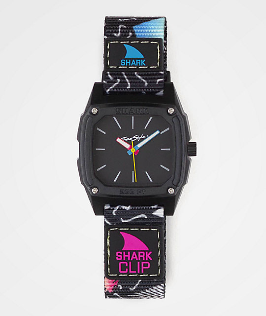 Freestyle Shark Classic Clip Wave & Black Analog Watch Zumiez