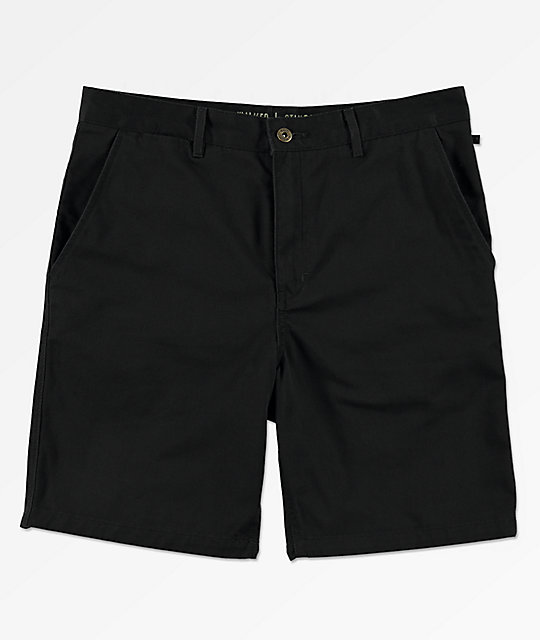 black chino shorts