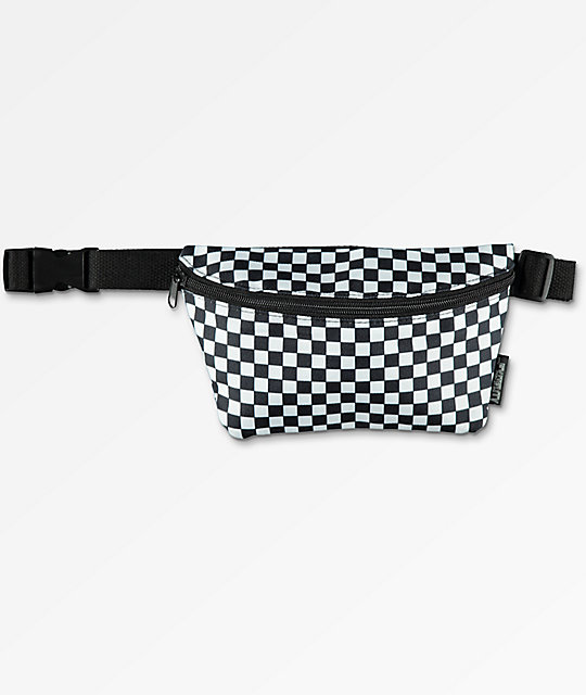 vans fanny pack black and white