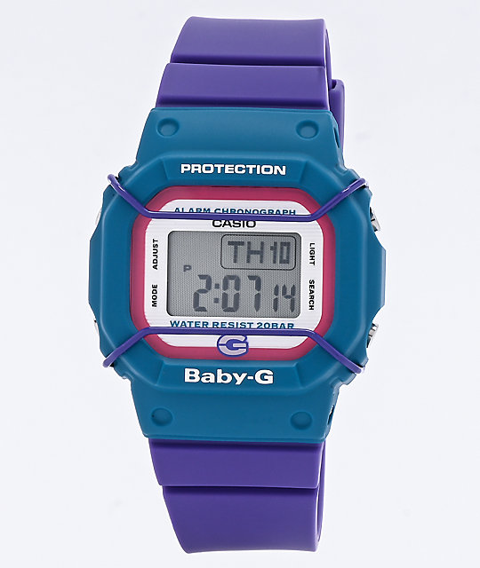 baby blue g shock watch
