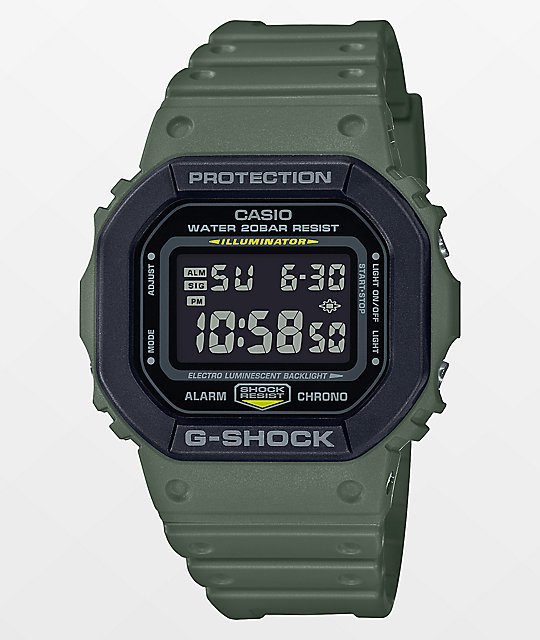 g shock light green