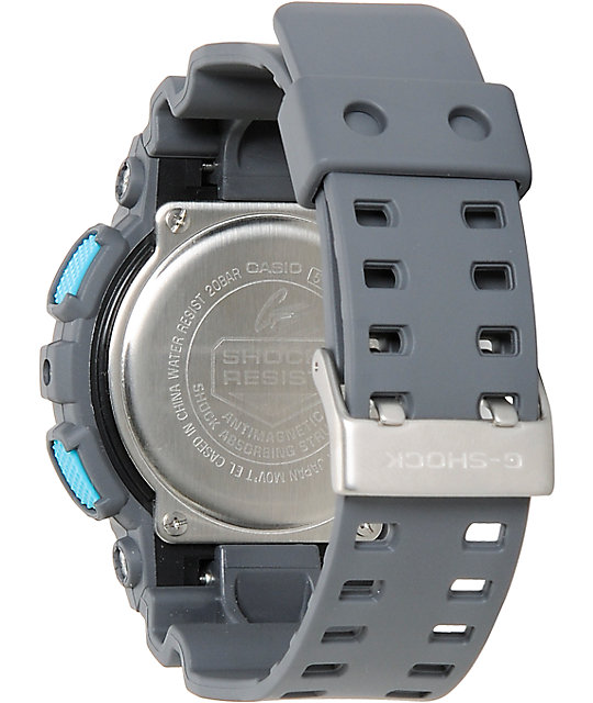 g shock grey blue