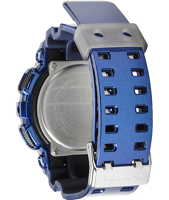 g shock metallic blue