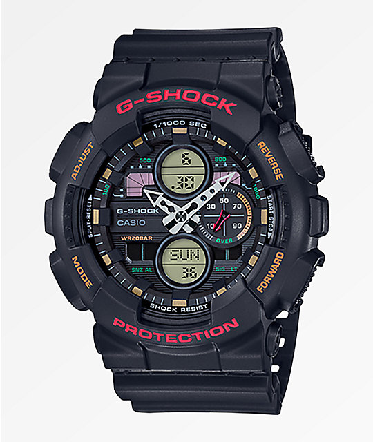 orange and black casio g shock