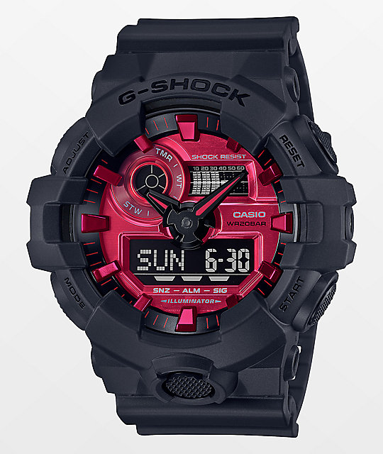 g shock ga 700 red