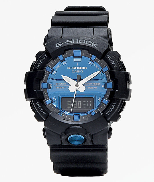 g shock blue face