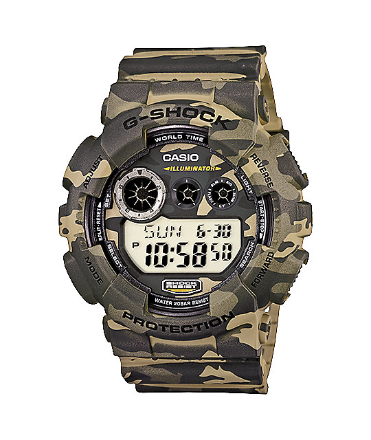 camo digital watch