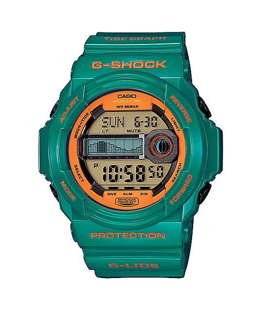 teal g shock watch