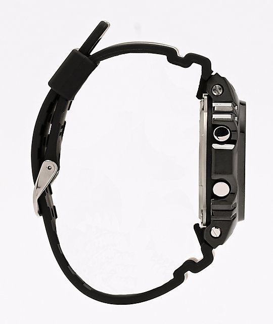 plain black digital watch