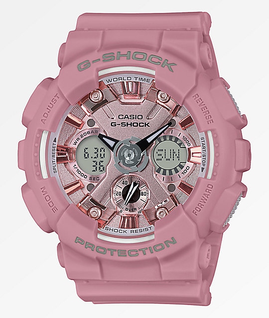 light pink g shock watch