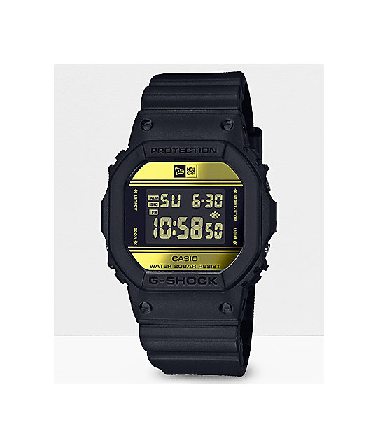 g shock watch gold black