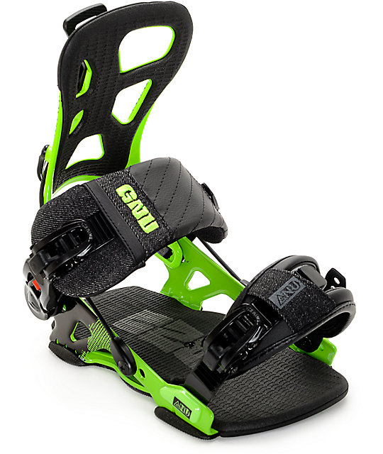 GNU Psych Green Snowboard Bindings | Zumiez