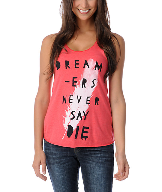 Glamour Kills Never Say Die Red Tank Top | Zumiez