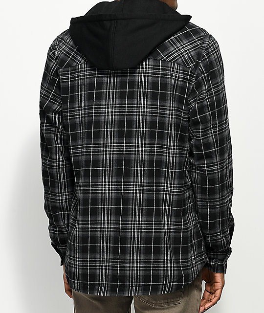 thick flannel hoodie