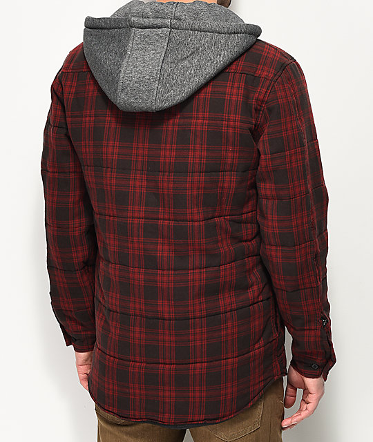 plaid jacket hoodie