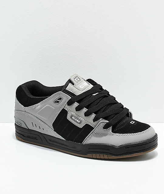 Globe Fusion Drizzle Grey &amp; Black Skate Shoes Zumiez