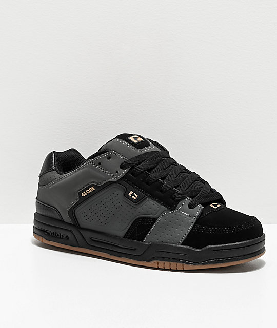 Globe Scribe Black, Dark Shadow &amp; Gum Skate Shoes Zumiez