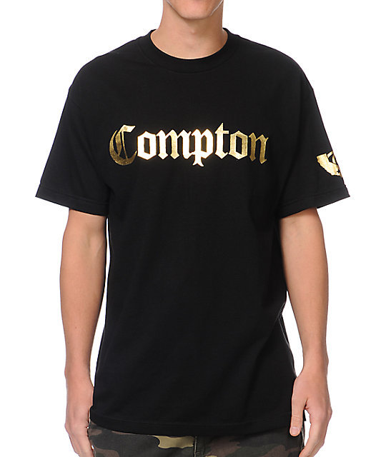 black and gold shirt