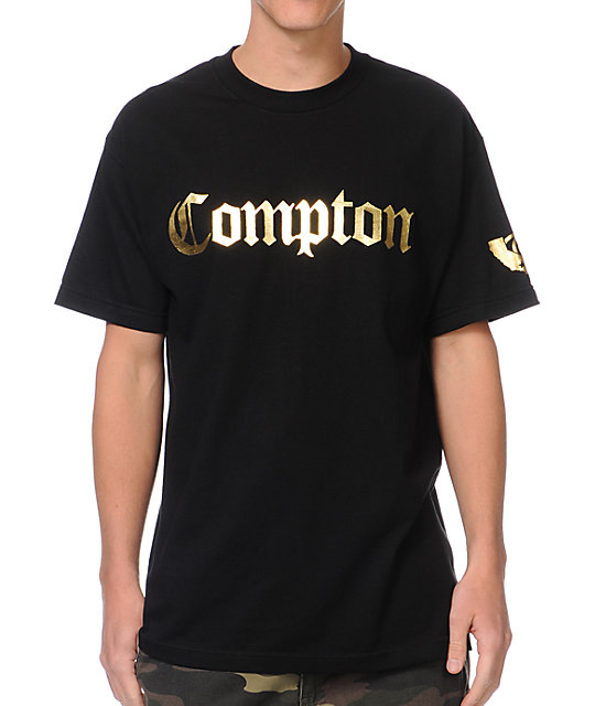 Gold Wheels Compton Black & Gold T-Shirt