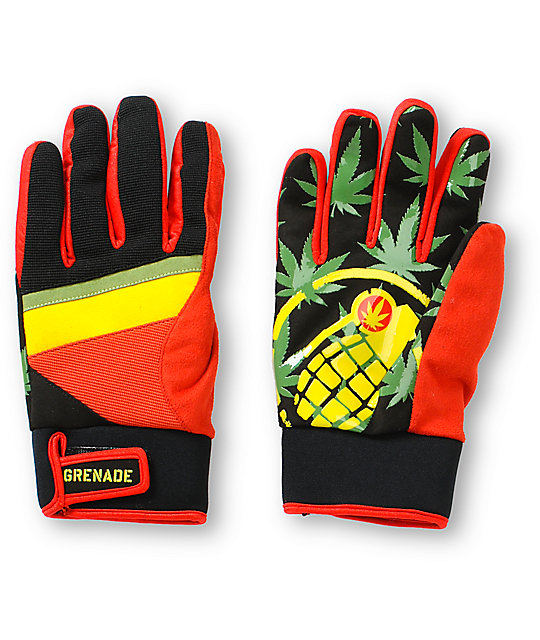 rasta snowboard gloves