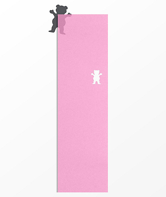 Grizzly Clear Cutout Pink Grip Tape