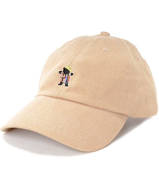 Grizzly Felipe Bear Khaki Baseball Hat