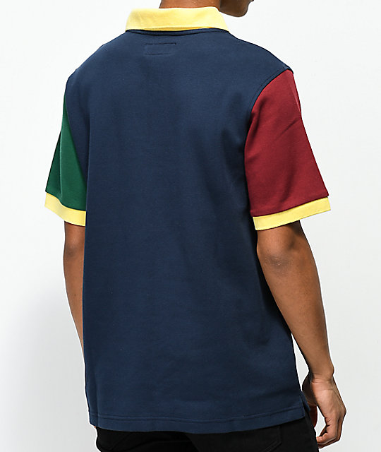 multi color polo shirt