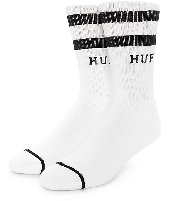 HUF 2 Stripe Crew Socks | Zumiez