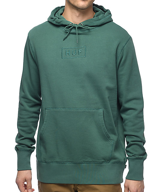 teal green hoodie