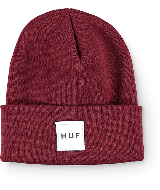 huf beanie box logo