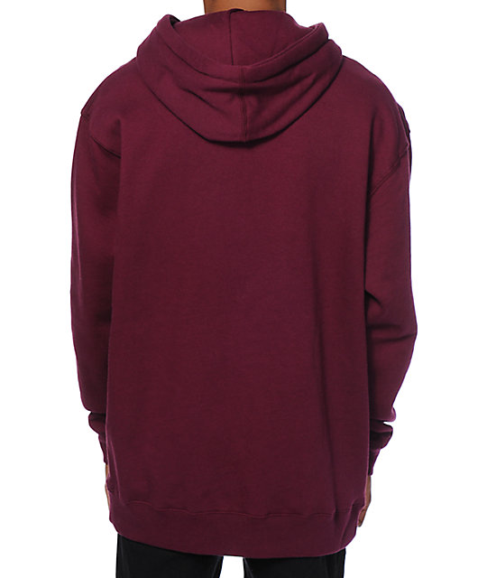 wine color sweatshirt