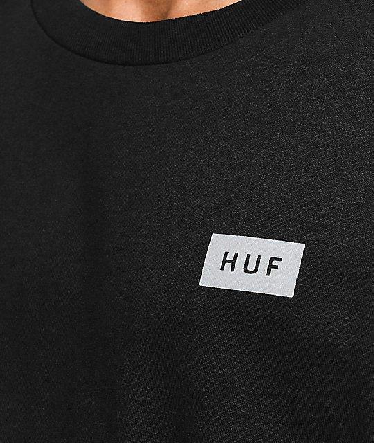 HUF Flags Black Long Sleeve T-Shirt | Zumiez