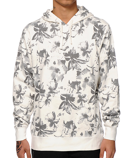 huf floral hoodie